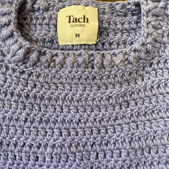 Tach crochet balloon sleeve sweater size medium - Picture 2 of 3